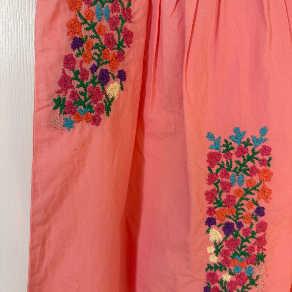 J.Marie Floral Embroidered Pink Sleeveless Boutique Top for Spring or Summer - Picture 3 of 4